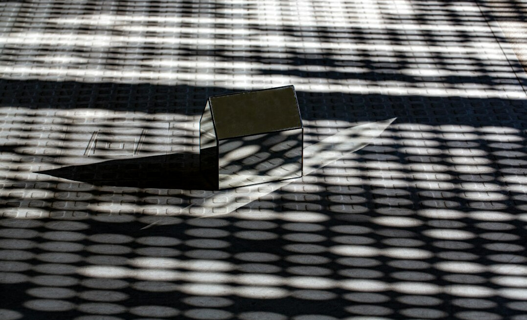 mysterious shadow in mirror