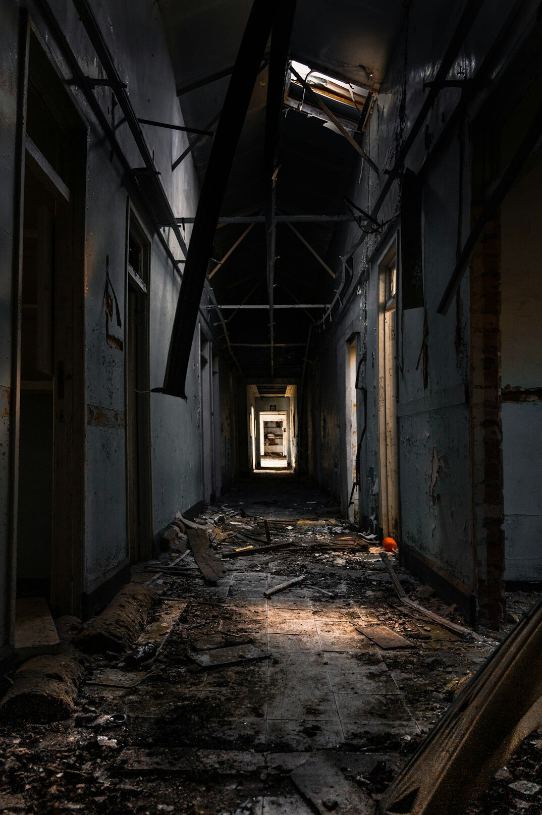 abandoned building interior